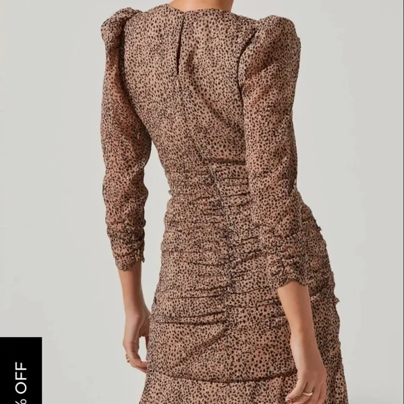 MEDINE ANIMAL PRINT MIDI DRESS - Picture 5 of 10